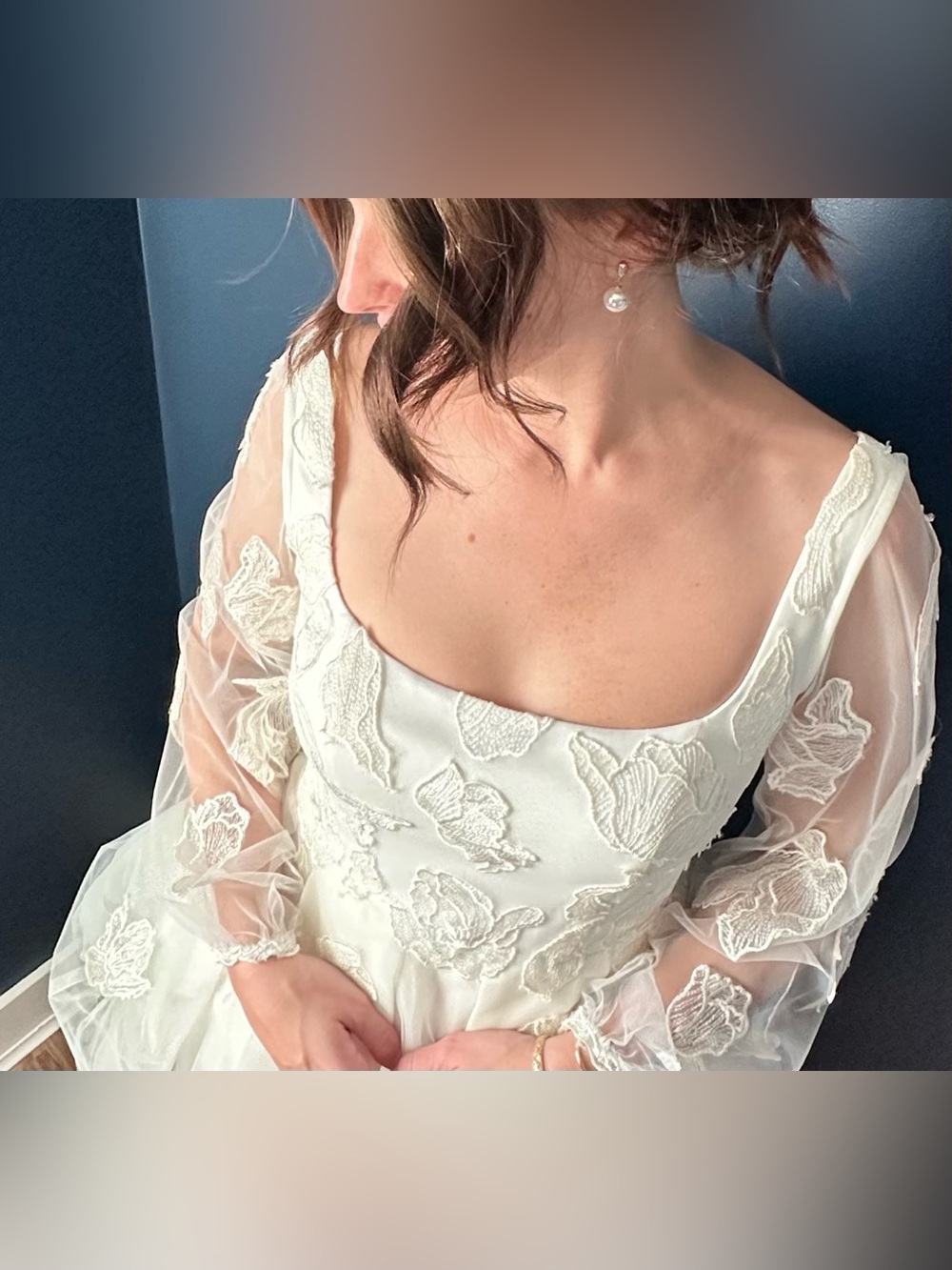 Untamed Petals Ivory Mini Dress